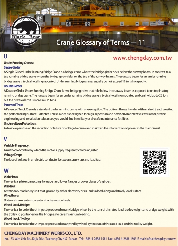 Crane Glossary of Terms – 11