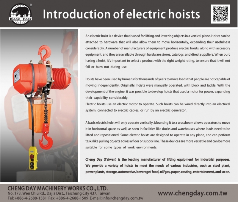 Introduction of Electric Hoists