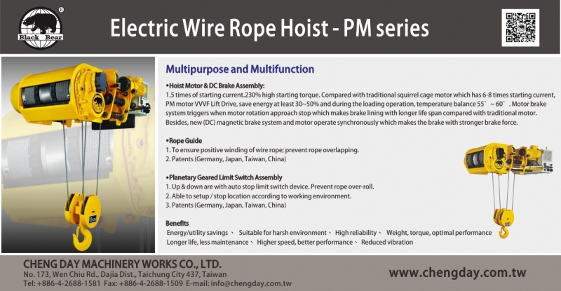 Electric Wire Rope Hoist - PM series