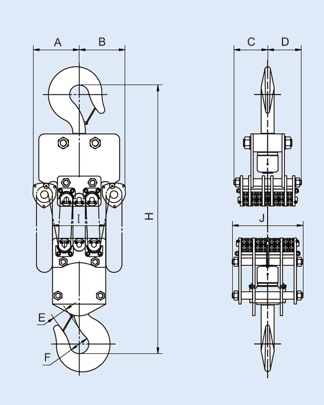 YB-3000手拉鏈條吊車