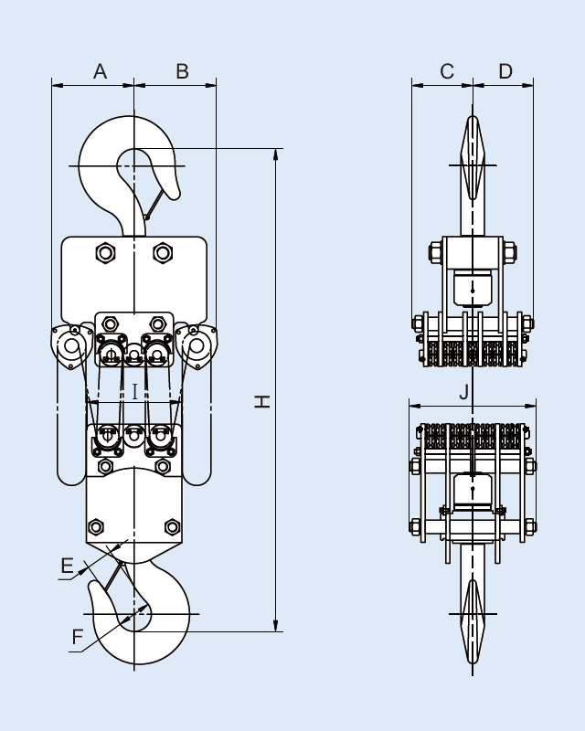 YB-3500手拉鏈條吊車