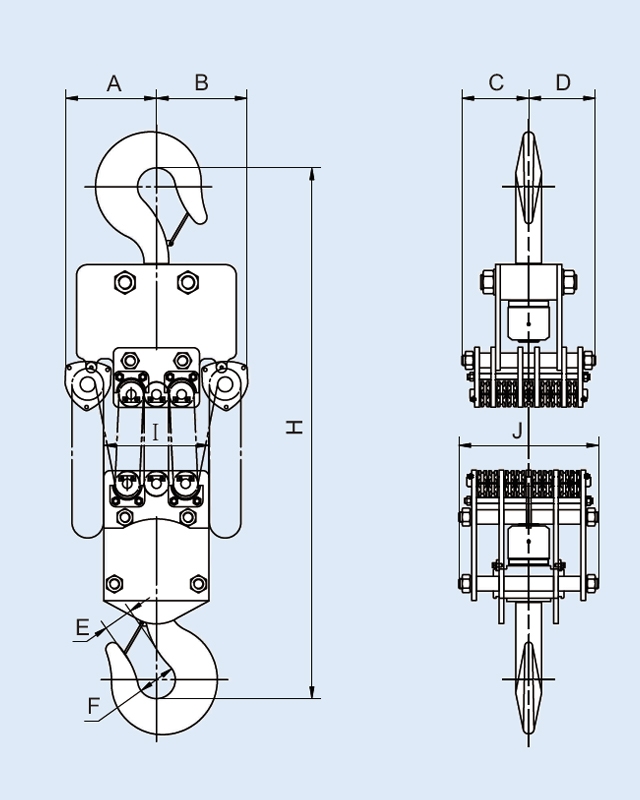YB-3000 30-Ton Manual Chain Block
